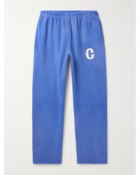 CHERRY LA - Straight-leg Logo-appliquéd Cotton-jersey Sweatpants - Lyst