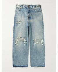 Balenciaga - Weit geschnittene Jeans in Distressed-Optik - Lyst
