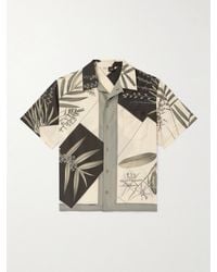 Loewe - Paula's Ibiza Convertible-collar Floral-print Cotton And Silk-blend Shirt - Lyst