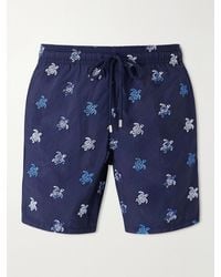 Vilebrequin - Mistral Straight-Leg Mid-Length Embroidered Swim Shorts - Lyst