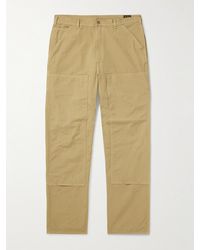 Orslow - Double Knee Straight-leg Cotton Trousers - Lyst