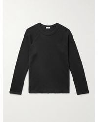 Agolde - Payson Waffle-Knit Cotton-Blend T-Shirt - Lyst