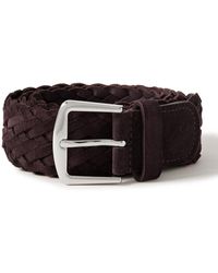 Loro Piana - 4Cm Woven Suede Belt - Lyst