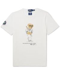 Polo Ralph Lauren - Wimbledon Logo-print Recycled Cotton-jersey T-shirt - Lyst