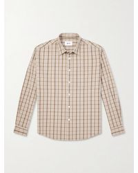 NN07 - Deon 50035 Checked Organic Cotton-poplin Shirt - Lyst