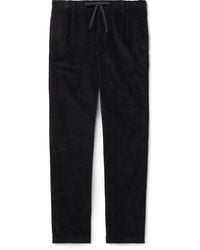 Hartford - Tanker Slim-Fit Straight-Leg Cotton-Corduroy Drawstring Trousers - Lyst