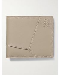 Loewe - Puzzle Logo-Embossed Leather Billfold Wallet - Lyst