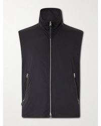 Tom Ford - Peach Touch Leather-trimmed Poplin Gilet - Lyst