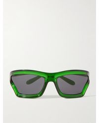Loewe - Paula's Ibiza Sporty Mask Oversized D-frame Acetate Wrap-around Sunglasses - Lyst