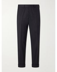 Dries Van Noten - Philip Straight-Leg Cotton And Wool-Blend Twill Trousers - Lyst