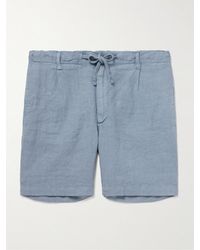 Hartford - Tank Straight-Leg Linen Drawstring Shorts - Lyst