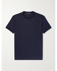 Dolce & Gabbana - Silk-Jersey T-Shirt - Lyst