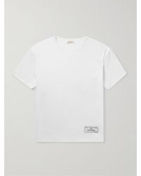 Valentino Garavani - T-shirt in jersey di cotone con logo applicato - Lyst