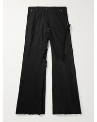 Rick Owens - Wide-Leg Distressed Jeans - Lyst