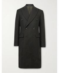 Richard James - Slim-fit Double-breasted Wool-hopsack Coat - Lyst