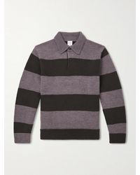 Paul Smith - Striped Wool Polo Sweater - Lyst