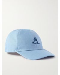 Loro Piana - Logo-embroidered Linen Baseball Cap - Lyst