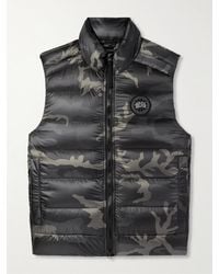 Canada Goose - Crofton Camouflage-print Quilted Nylon-ripstop Down Gilet - Lyst