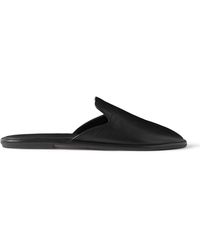 The Row - Roger Leather Slides - Lyst