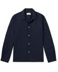 Officine Generale - Eloan Garment-dyed Organic Cotton-poplin Shirt - Lyst