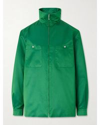 Valentino Garavani - Satin Zip-up Jacket - Lyst