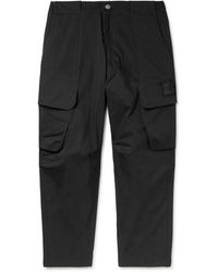 Stone Island Shadow Project Cotton High-waisted Cargo Pants in Black for Men Mens Clothing Trousers Slacks and Chinos Casual trousers and trousers 