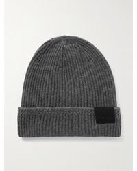Tom Ford - Logo-Appliquéd Ribbed Cashmere Beanie - Lyst