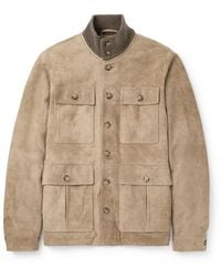 Valstar - Brera Padded Suede Field Jacket - Lyst