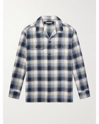Neighborhood - Checked Cotton-blend Flannel Shirt - Lyst