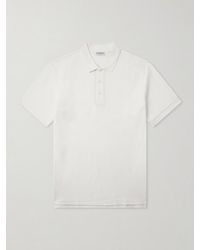 Burberry - Eddie Logo-embroidered Cotton-piqué Polo Shirt - Lyst