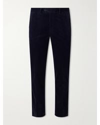 Rubinacci - Modaluca Tapered Cotton-Corduroy Trousers - Lyst