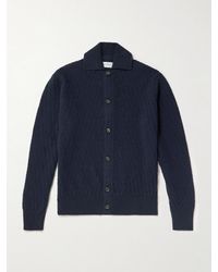 Oliver Spencer - Jarvis Jacquard-knit Merino Wool Cardigan - Lyst