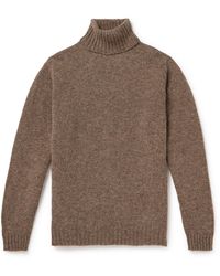 Kingsman - Shetland Wool Rollneck Sweater - Lyst