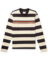 Pop Trading Co. - Paul Smith Logo-embroidered Striped Cotton-jersey T-shirt - Lyst