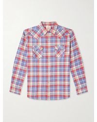 Fortela - Josh Checked Cotton Shirt - Lyst