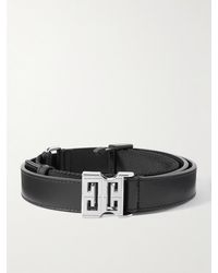 Givenchy - 4g 4cm Leather And Canvas Belt - Lyst