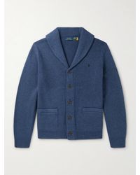 Polo Ralph Lauren - Shawl-collar Wool And Cashmere-blend Cardigan - Lyst