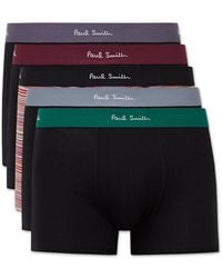 Paul Smith - Five-pack Stretch Organic Cotton Boxer Briefs - Lyst