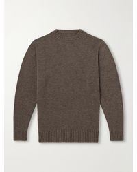 Anderson & Sheppard - Super Soft Rib-Trimmed Cashmere Sweater - Lyst