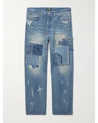 Polo Ralph Lauren - Polo Country Straight-Leg Distressed Patchwork Jeans - Lyst