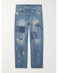Polo Ralph Lauren - Polo Country gerade geschnittene Patchwork-Jeans in Distressed-Optik - Lyst
