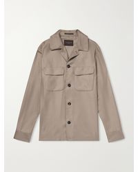 Slowear - Wool And Silk-blend Overshirt - Lyst