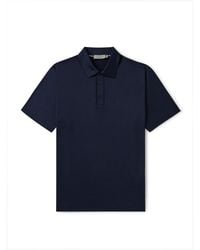 Canali - Cotton-Jersey Polo Shirt - Lyst