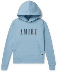 Amiri - Logo-print Cotton-jersey Hoodie - Lyst