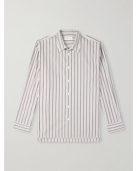 Dries Van Noten - Croom Striped Cotton-Poplin Shirt - Lyst