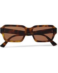 Gucci - Rectangular-Frame Recycled-Acetate And Enamelled-Tone Sunglasses - Lyst