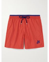 Vilebrequin - Moka Straight-Leg Mid-Length Econyl Swim Shorts - Lyst