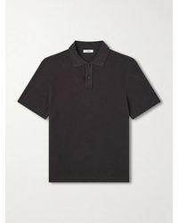 MR P. - Organic Cotton And Linen-Blend Piqué Polo Shirt - Lyst