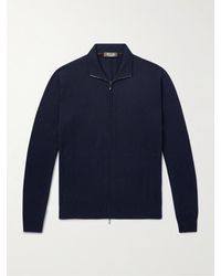 Loro Piana - Ribbed Cashmere Zip-up Sweater - Lyst