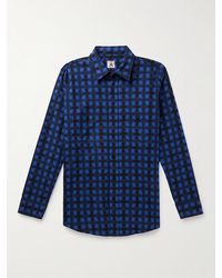 Randy's Garments - Checked Brushed-Cotton Shirt - Lyst